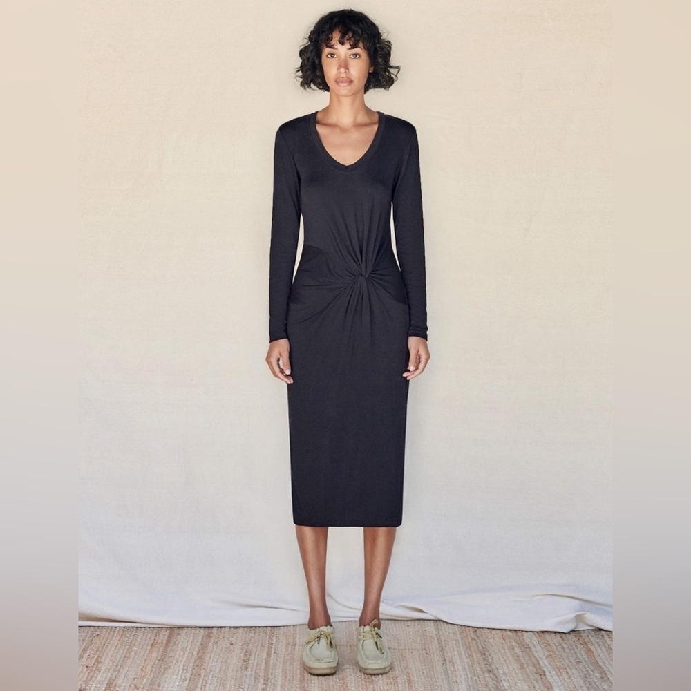 Anthropologie x SUNDRY KNOTTED DRESS W/ SLIT size 2